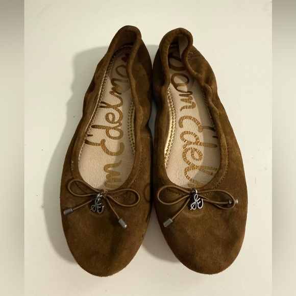 Sam Edelman Brown Suede Ballet Flats - Picture 2 of 5